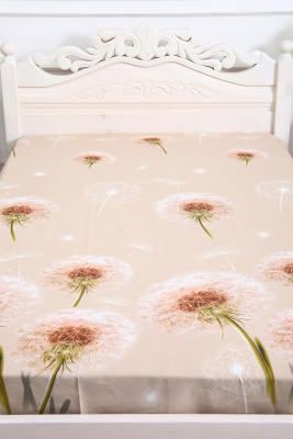 Простыня перкаль Лето молочно-бежевый