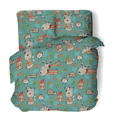 КПБ ЧОКО поплин 1,5 сп зеленый